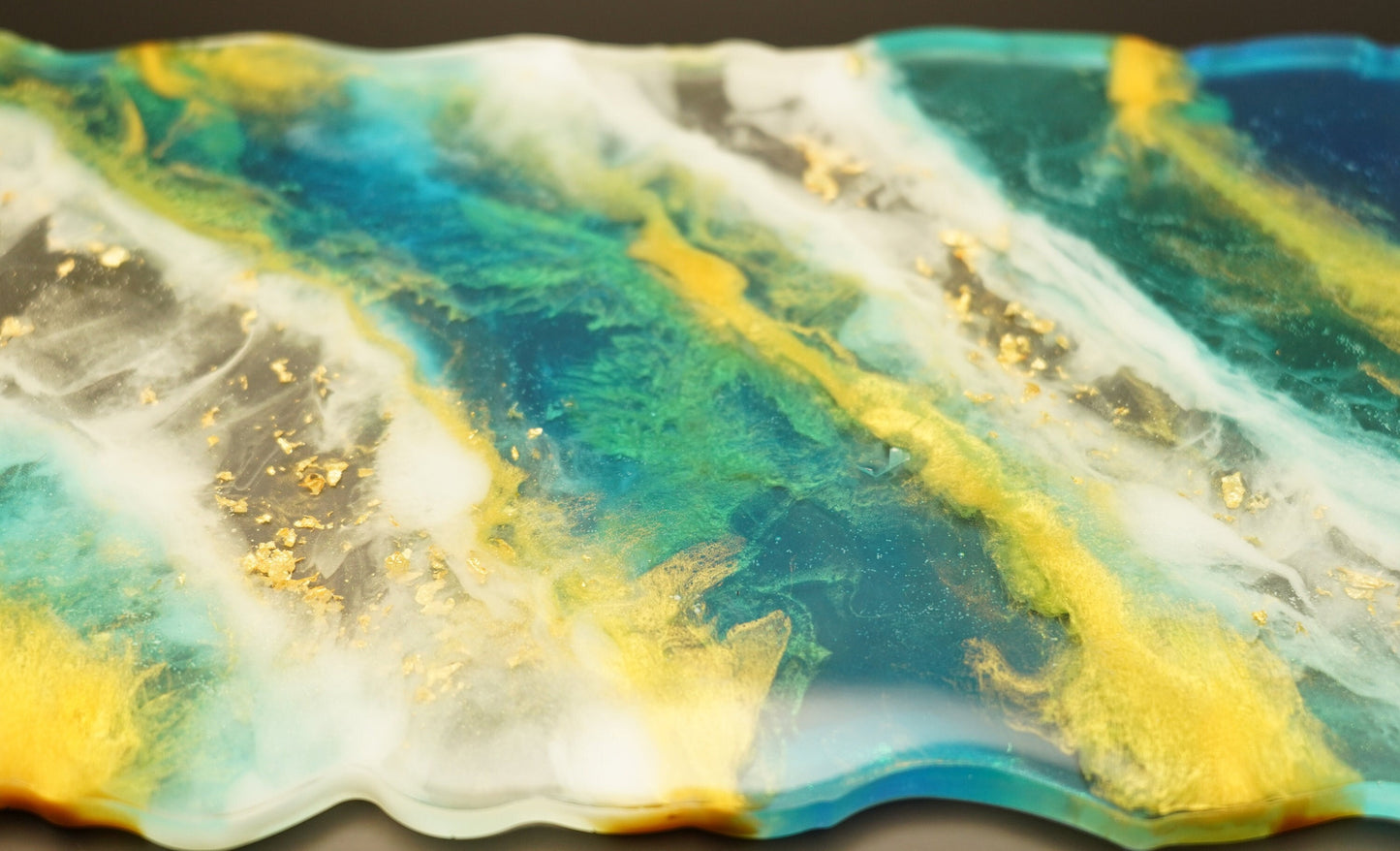 Large Custom Personalized Image Epoxy Resin Tray 14 x 8 inch
