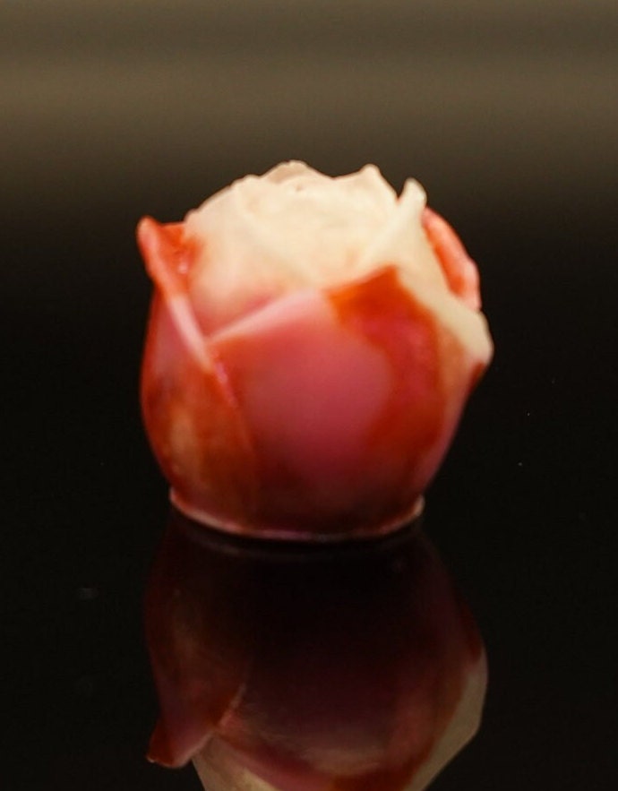 Miniature Rose Epoxy Resin Red Pink White Duochrome Desktop Home Decor
