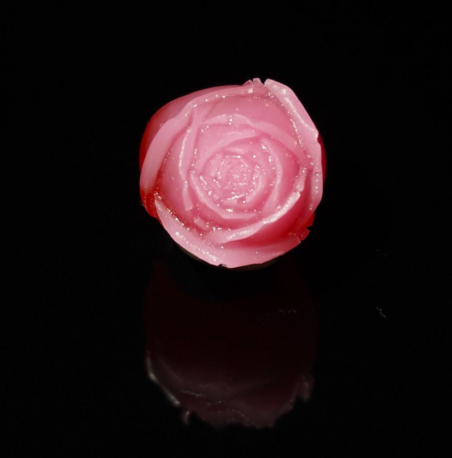 Miniature Rose Epoxy Resin Pink Red Desktop Home Decor