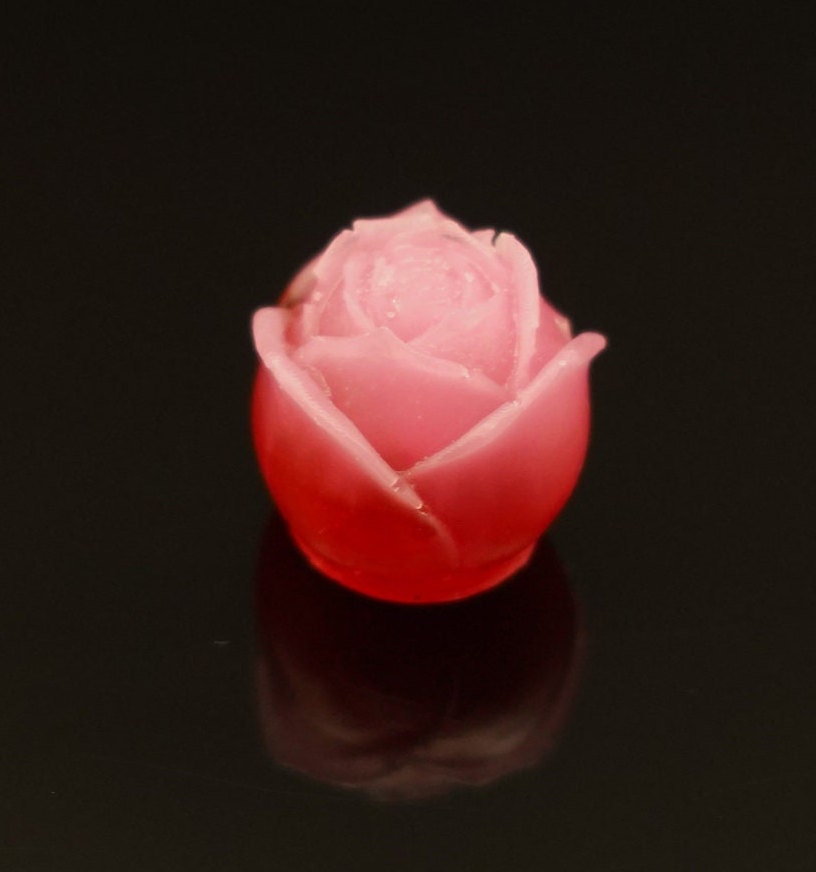 Miniature Rose Epoxy Resin Pink Red Desktop Home Decor
