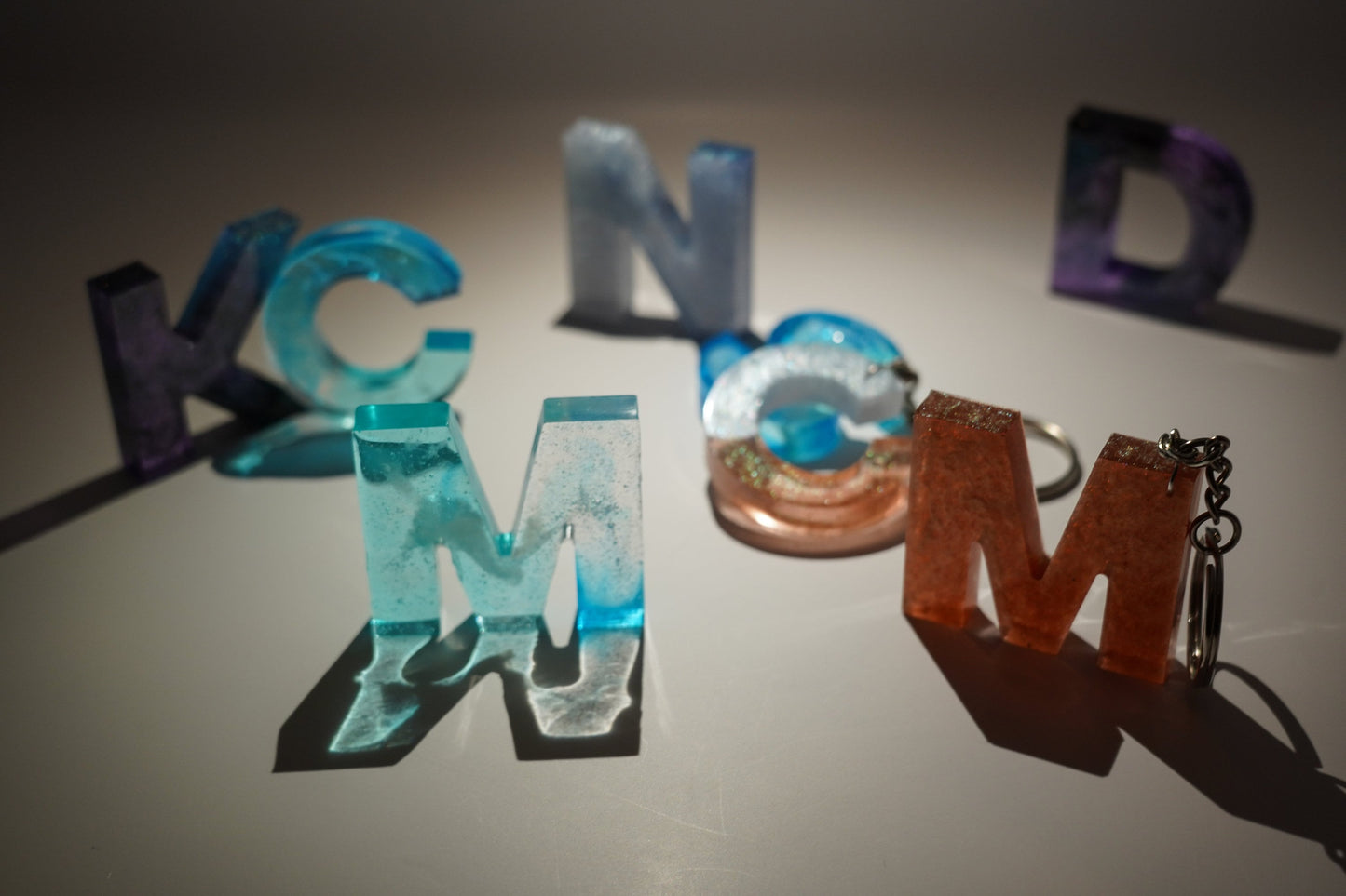 Personalized Custom Block Letter Keychain Pocket Fidget