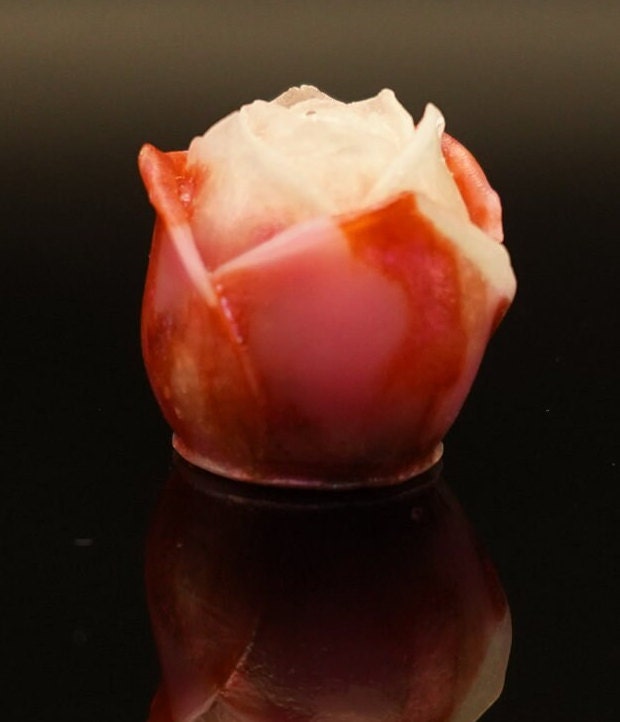 Miniature Rose Epoxy Resin Red Pink White Duochrome Desktop Home Decor