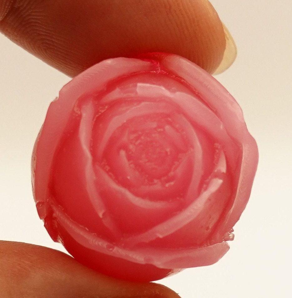 Miniature Rose Epoxy Resin Pink Red Desktop Home Decor