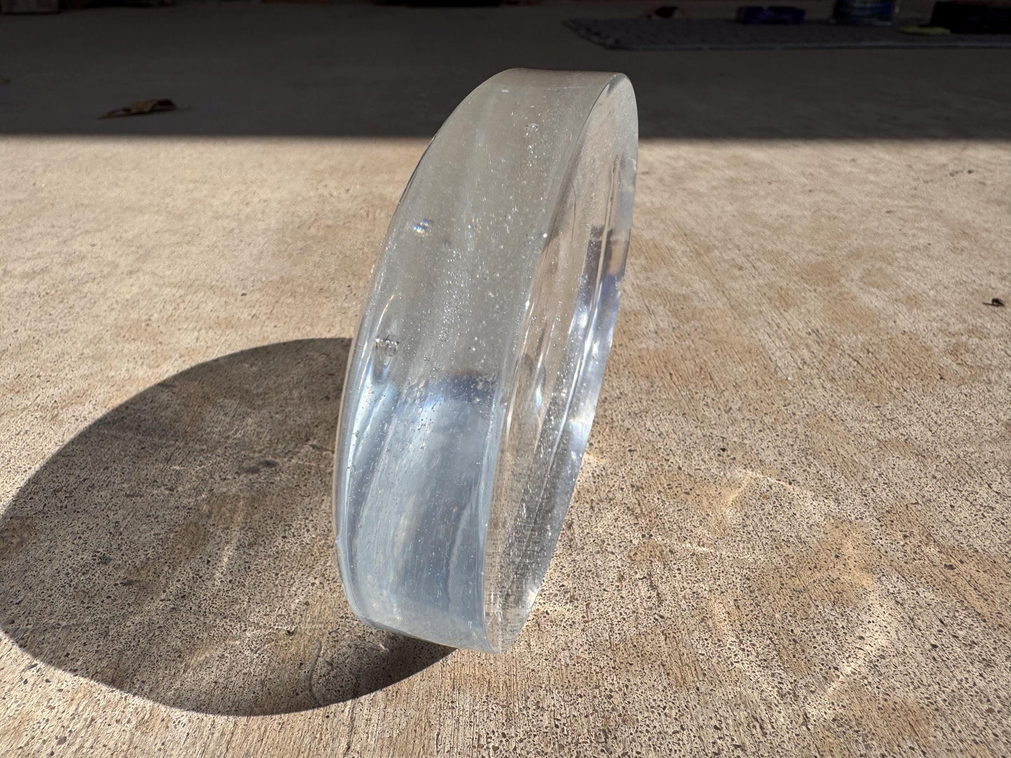 Clear with Bubbles Epoxy Resin Soap Dish