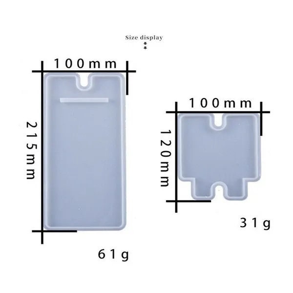 Colorful Rainbow Pride Translucent Gradient Tabletop Phone Stand Epoxy Resin