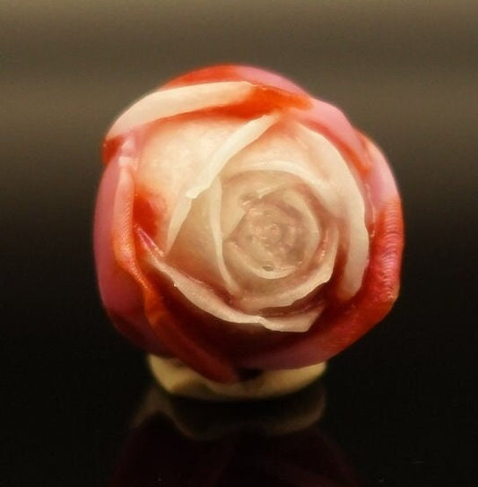 Miniature Rose Epoxy Resin Red Pink White Duochrome Desktop Home Decor